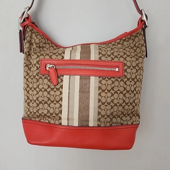 Coach Womens Multicolor Signature Print Adjustable Strap - Picture 3 of 5